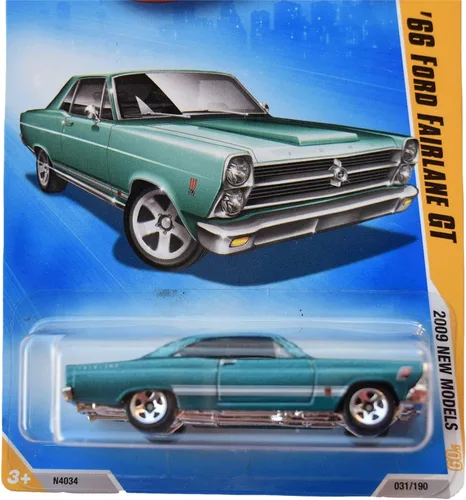 Miniatura 2 de Hot Wheels 2009 Ford Fairlane GT Teal Escala 1:64 Coche