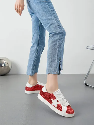 Miniatura 3 de PARTY Zapatos deportivos de moda para mujer, con cordones, cómodos, acolchados, para caminar