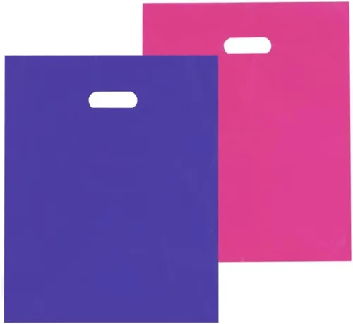 Miniatura 9 de Houseables Merchandise Bags, bolsas de compras, plásticas, 16" x 18", 100 unidades, 1.75 mil de espesor, baja densidad, brillante, color rosa