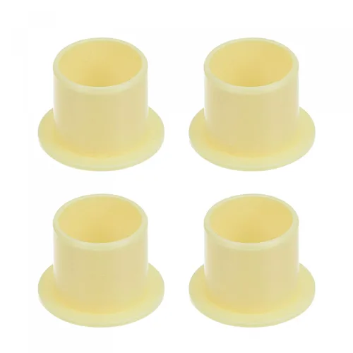 Miniatura 13 de uxcell Rodamientos de manga con bridas 0.315 in diámetro interior 0.394 in OD 0.394 in longitud POM envueltos bujes sin aceite amarillo 4pcs
