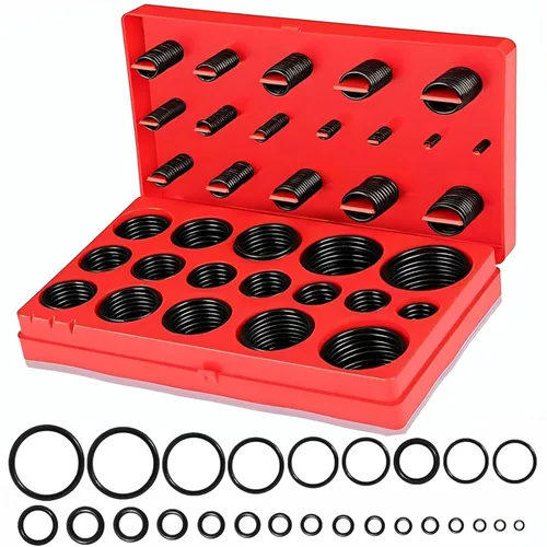 Miniatura 12 de Kit de 100 piezas de arandelas de sellado de metal con unión NBR, 6 variedades (M6, M8, M10, M12, M14, M16) para automoción, bombas, sistemas