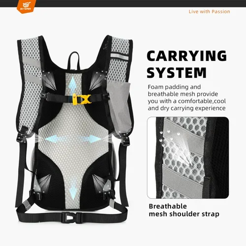 Miniatura 4 de SKYSPER Mochila de senderismo pequeña – Mochila de viaje de 15 L, ligera, resistente al agua, mochilas de senderismo para mujeres y hombres