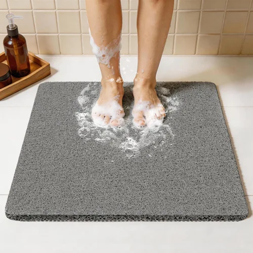 Miniatura 30 de Joyhalo Tapete de ducha antideslizante, de secado rápido, para ducha, bañera, baño, hogar, 24 x 24 pulgadas, color aguamarina