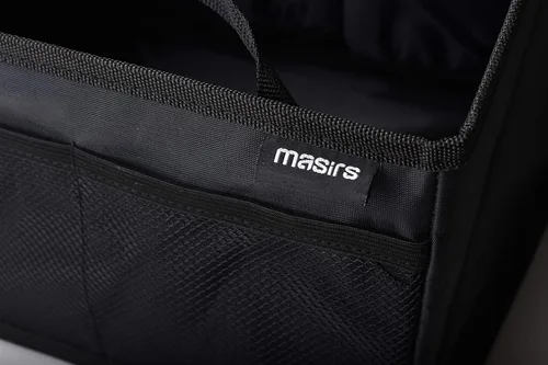 Miniatura 5 de Masirs Organizador de asiento trasero para automóvil, organiza cuidadosamente los artículos mientras viajas, se pliega para un fácil almacenamiento