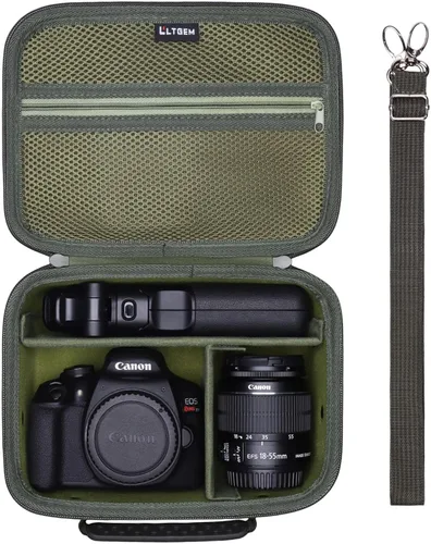 Miniatura 13 de Estuche para cámara compatible con Canon EOS Rebel T7/R50/R6 Mark II/R100/R50 V/T6/R8/R10/R5 Mark II/RP/R7/5D Mark IV/SL3/R5/T100 DSLR, lente