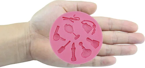 Miniatura 3 de FUNSHOWCASE Herramienta de maquillaje de vestir molde de silicona de caramelo para decoración de pasteles, arcilla, manualidades