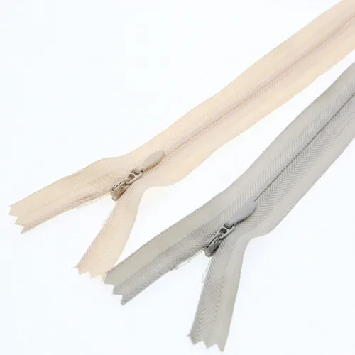 Miniatura 20 de Leekayer Cremallera invisible de 14 pulgadas para costura artesanal, bolsa de vestir 3# beige gris 14.0 in, cremallera oculta de nailon para Beige