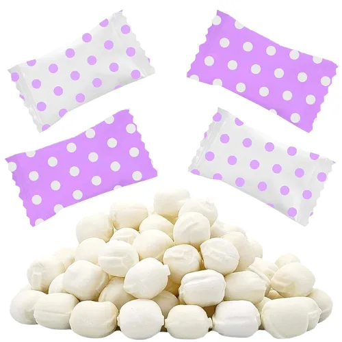 Miniatura 15 de Fruidles Big Dots - Menta para después de la cena, sin grasa, certificado Kosher, envueltas individualmente (rosa brillante, 55 piezas)