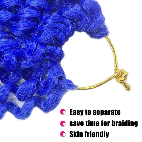 Miniatura 3 de Cabello Passion Twist de 18 pulgadas, 1 paquete de cabello Passion Twist de ganchillo, cabello de ganchillo Water Wave (18 pulgadas (paquete de 1)