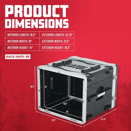 Miniatura 5 de Audio Rack Gator 10U, Estándar (GR-10L).