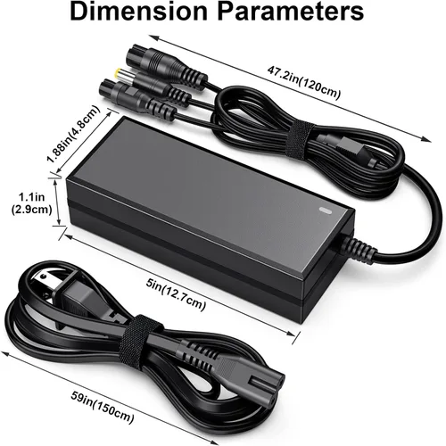 Miniatura 7 de Cargador de repuesto 3 en 1 para 2A 42v/36v 3 garras (0.315 in/0.472 in) puerto hembra (0.217 in* 0.098 in universal 0.083 in) para, Jetson