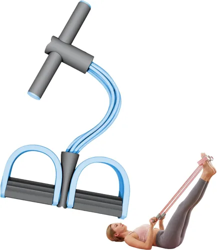 Bandas de resistencia con pedal y asas - 2026 Nueva banda de fitness de goma multifuncional para entrenamiento de cuerpo completo, yoga,