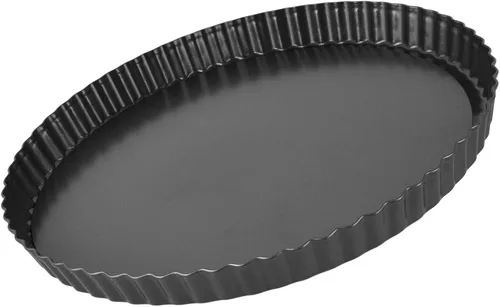 Sartén redonda para tartas, sartén antiadherente con parte inferior extraíble, grandes sartenes estriadas para hornear, sartén para quiche (13