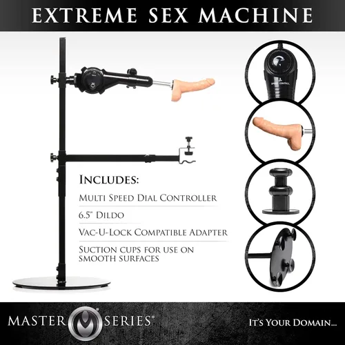 Miniatura 3 de MASTER SERIES Máquina de empuje ajustable Dicktator 2.0 con controlador de múltiples velocidades, marco de acero duradero, motor desmontable, base