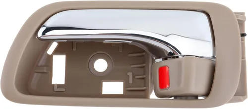 Miniatura 2 de Manija de puerta interior compatible con Toyota Camry 2002 2003 2004 2005 2006, lado del conductor delantero o trasero, carcasa beige con palanca