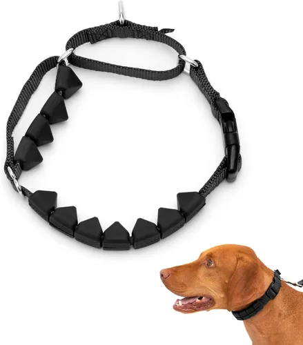 PetSafe Soft Point - Collar de entrenamiento sin tirones para perros, puntos suaves de goma, mediano, 3/4 pulgadas, negro