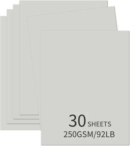Miniatura 13 de 30 hojas de cartulina negra de 8.5 x 11 pulgadas, 250 gsm/90 libras, papel de cartulina grueso y suave, perfecto para invitaciones, menús, tarjetas