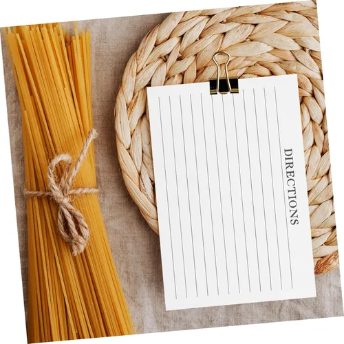 Miniatura 4 de TEHAUX 50pcs Tarjetas de Receta Fotos Sellos para Cocinar Accesorios de Cocina Uso Diario Receta Papel
