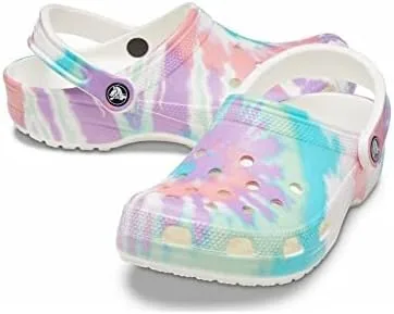 Miniatura 2 de Crocs - Zuecos clásicos de teñido anudado unisex para adultos