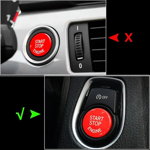 Miniatura 2 de x xotic tech Interruptor de botón de arranque del motor compatible con BMW 1 2 3 4 5 6 7 Series F20 F23 F30 F32 F10 F12 X1 X3 X4 X5 X6 con botón
