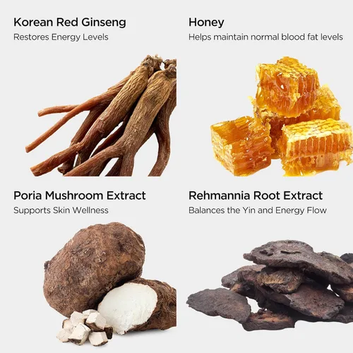 Miniatura 5 de JUNG KWAN JANG Pasta de Miel de Ginseng Rojo Coreano en Barra Diaria Hongo Poria, Extracto de Rehmannia Hong Sam Jin Go Daily Potenciador