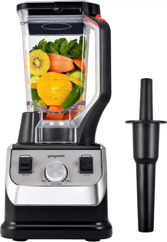 GATGOODS Licuadora grande de 72 onzas, profesional de 2200 W, licuadora comercial de alta velocidad, velocidad variable, autolimpieza, apta para