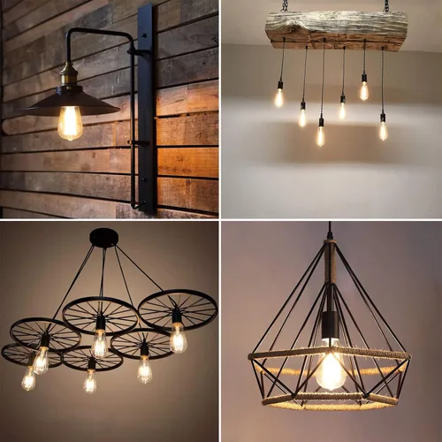 Miniatura 6 de Ascher – Bombillas LED regulables con diseño vintage, rosca Edison, 6 W, equivalentes a 60 W, 700 lúmenes, luz blanca cálida 2700K, CRI de 80+