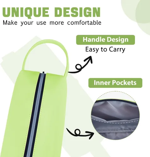 Miniatura 3 de Fmeida Estuche para lápices estético, bolsa de lápices de gran capacidad, estuche portátil para bolígrafos, oficina, papelería, bolsa de maquillaje
