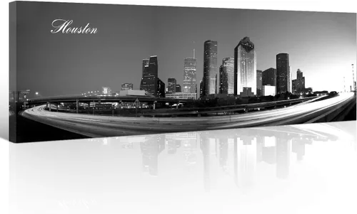 Miniatura 14 de Atlanta Skyline - Arte de pared para sala de estar, lienzo de paisaje urbano, decoración moderna para el hogar, imágenes panorámicas, edificio