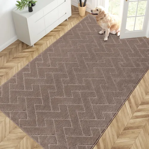 Miniatura 73 de PURRUGS Alfombra de fácil cuidado de 6 x 9 pies, antideslizante, lavable a máquina, tapete para puerta de perro, resistente a las manchas