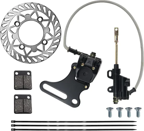 Miniatura 10 de PRO BAT Pinza de freno hidráulico de disco trasero de 0.472 in/0.47 pulgadas + rotor de freno de disco de 7.48 pulgadas + pastilla de freno