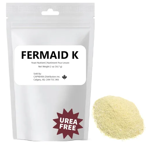 Fermaid K Levadura Nutrient - 2 oz (56.7 g) - Hacer Kombucha de Mead de Sidra de Vino en Casa - Vendido por CAPYBARA Distributors Inc.