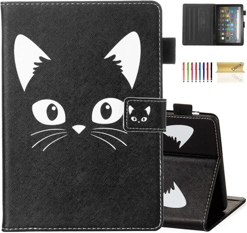 Miniatura 10 de Dteck Funda para tablet Fire HD 8 y Fire HD 8 Plus, (pantalla HD de 8 pulgadas, 10ª generación) – Funda protectora de cuero con tapa plegable