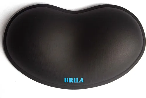 Miniatura 8 de BRILA Reposamuñecas ergonómico de silicona para mouse, gel de sílice refrescante, almohadilla de soporte de muñeca de piel sintética para oficina