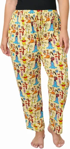 Miniatura 9 de Disney Pantalones de descanso para mujer, pantalones de pijama de algodón con estampado completo