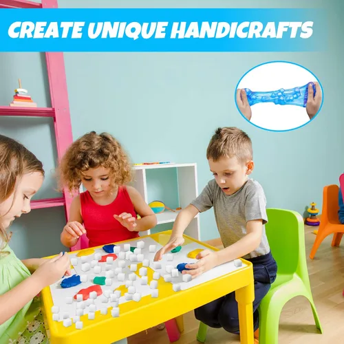 Miniatura 4 de Junkin 400 dijes de cubos de gelatina para niños y niñas, manualidades artísticas de bricolaje