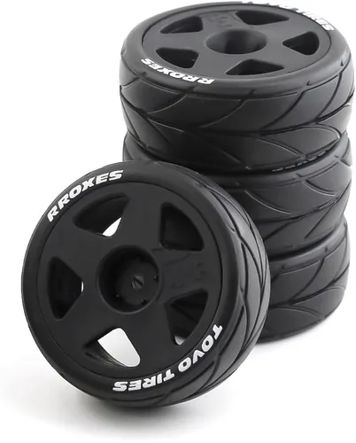 Miniatura 12 de Lifehead - Llantas de goma y ruedas de 2.559 in en carretera, cubo hexagonal de 0.472 in para HPI Ken Block Tamiya XV01 TT01 TT02B Kyosho FAZER MK2