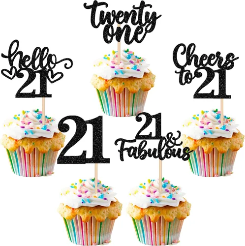 Miniatura 83 de 30 piezas de adornos para cupcakes de 12 cumpleaños feliz, brillantes doce, hola 12, felicitaciones a 12 años, adornos para cupcakes, 12