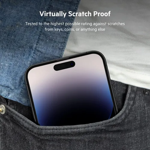Miniatura 6 de Belkin TemperedGlass - Protector de pantalla para iPhone 14 Pro Max, accesorios para iPhone 14 Pro, fácil aplicación con bandeja guía