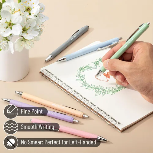 Miniatura 9 de Mr. Pen - Bolígrafos retráctiles para diario bíblico, paquete de 6, tinta de color, bolígrafo de escritura suave, sin manchas, agarre cómodo, ideal