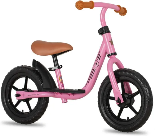Miniatura 11 de Joystar Bicicleta de equilibrio de 10 y 12 pulgadas para niñas y niños, de 18 meses a 5 años, bicicleta para niños con reposapiés y altura