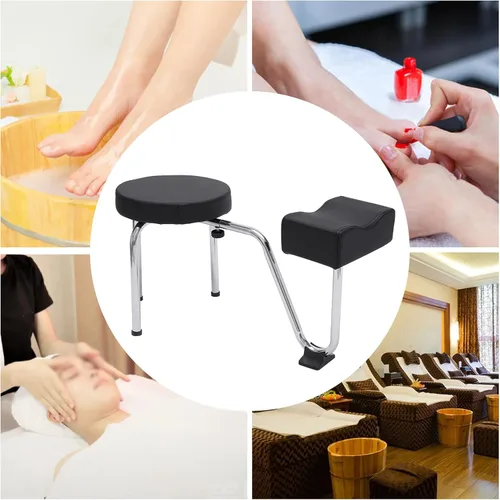 Miniatura 6 de Silla de pedicura con reposapiés, altura ajustable, reposapiés, soporte para reposapiés, estación de manicura para uñas, spa, salón de belleza