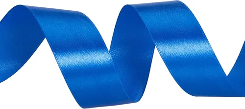 Miniatura 3 de YASEO Cinta de satén sólido azul real de 1 pulgada, cinta de tela artesanal de 50 yardas para envolver regalos, ramos florales, decoración de fiesta