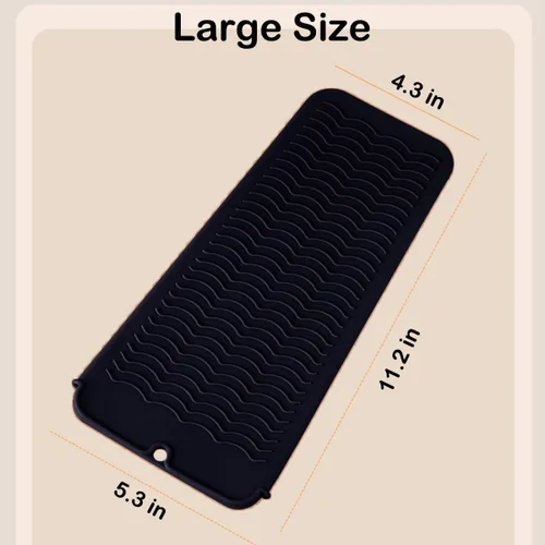 Miniatura 2 de 2 bolsas profesionales de silicona resistente al calor para rizador, plancha plana y otras herramientas calientes, alfombrilla de viaje portátil