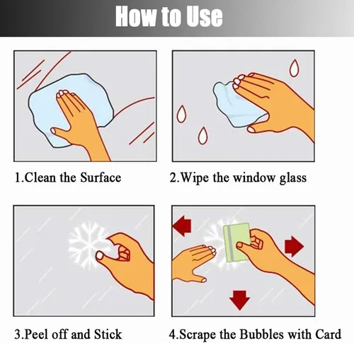Miniatura 5 de Adhesivos de Copos de Nieve Dorados con Purpurina para Ventanas 147 PCS Copos de Nieve Brillantes para Ventanas Decoraciones de Paraíso Invernal Oro
