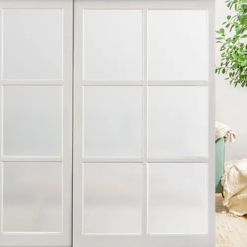 Miniatura 7 de Película de privacidad para ventana LEMON CLOUD, película de vidrio esmerilado para ventana, película de privacidad para puerta de vidrio, adhesivos