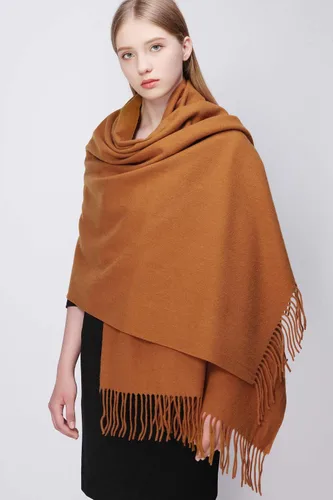 Miniatura 21 de RIIQIICHY Bufanda 100% de lana, chales y envolturas de pashmina para mujer, cachemira cálida para invierno, bufandas suaves más gruesas