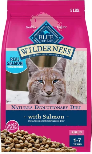 Miniatura 13 de Blue Buffalo Wilderness - Dieta Evolutiva Natural de la Naturaleza, Alimento Seco Natural para Gatos Adultos Alto en Proteínas y Sin Granos, Sabor
