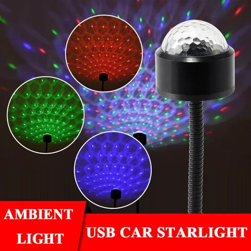 Miniatura 4 de TITA-DONG Mini lámpara de proyección LED de estrella, 9 modos funcionales, proyector USB, luz ajustable romántica de luz de estrella para coche