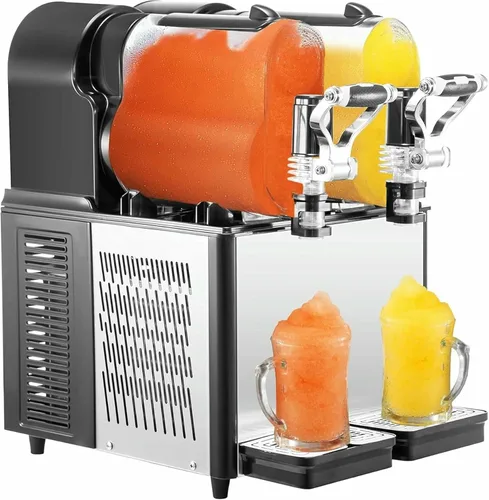 Miniatura 8 de Máquina comercial de granizado de 3/6/9L, máquina para hacer granizados de -2 ~ -44.6 °F, máquina de granizado de hielo con pantalla LED